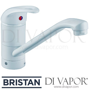 Bristan J SFSNK EF WHT Java Single Flow Easyfit Sink Mixer - White - Tap Spare Parts